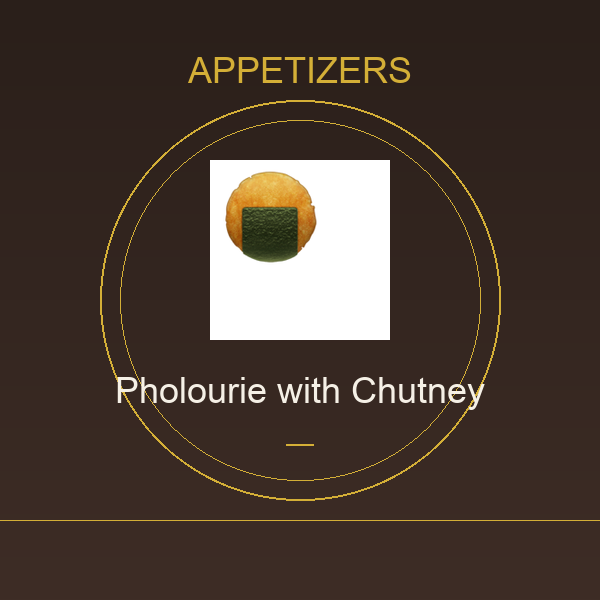 Pholourie with Chutney